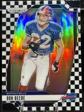 Don Beebe 2024 Panini Prizm #35 Black and White Checkerboard - Buffalo Bills!