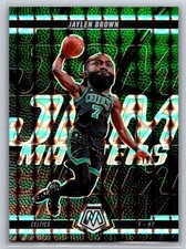 2024-25 Mosaic Jaylen Brown Green Mosaic Jam Masters #19 Boston Celtics