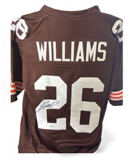 GREEDY WILLIAMS AUTOGRAPHED SIGNED CLEVELAND BROWNS JERSEY BECKETT WITNESSED COA