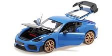 Minichamps 1:18 PORSCHE CAYMAN GT4 RS BLUE W/WEISSACH PACKAGE 2024 - 110062121