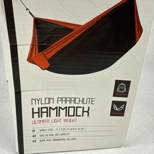 Mammoth Hammock Nylon Parachute Black/Red 9x 5.25" 500lb Capacity  Instructions