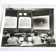 Vtg NASA Gemini 7/6 Mission Control Type 1 Press Photo Dec 15 1965 S-65-62584