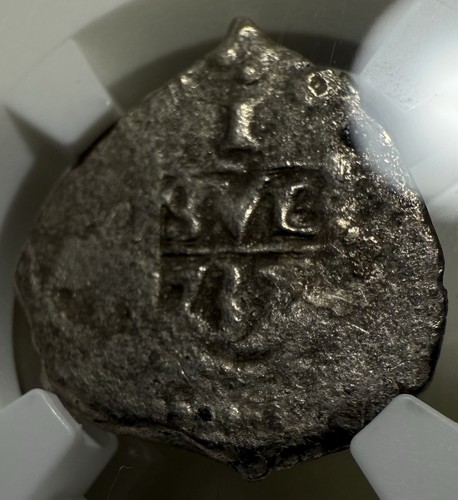 NGC Princess Louisa Shipwreck 1737 Bolivia Real VF Silver Sea Salvaged Coin - 第 5/8 張圖片
