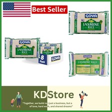 Aromatic Fluffy Jasmine Rice 5lb Pack of 8  Thai Hom Mali Long Grain