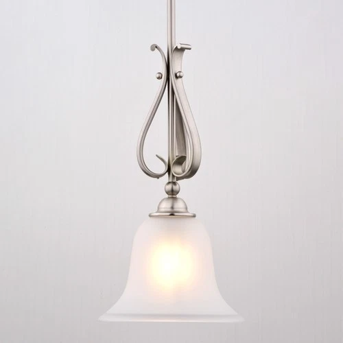 Vaxcel Lighting P0415 9"W Suspension Mini Pendant - Nickel - Picture 2 of 10