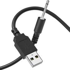 3ft Replacement DC Charging Cable,2.5mm Charger Cord,USB Charger,USB black