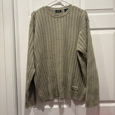 Vintage Tan IZOD 100 Cotton Sweater - Size Large