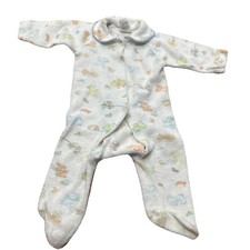Vintage 80s Baby Sears Baby Blue infant Footy pajamas 1b 12m Terry Cloth
