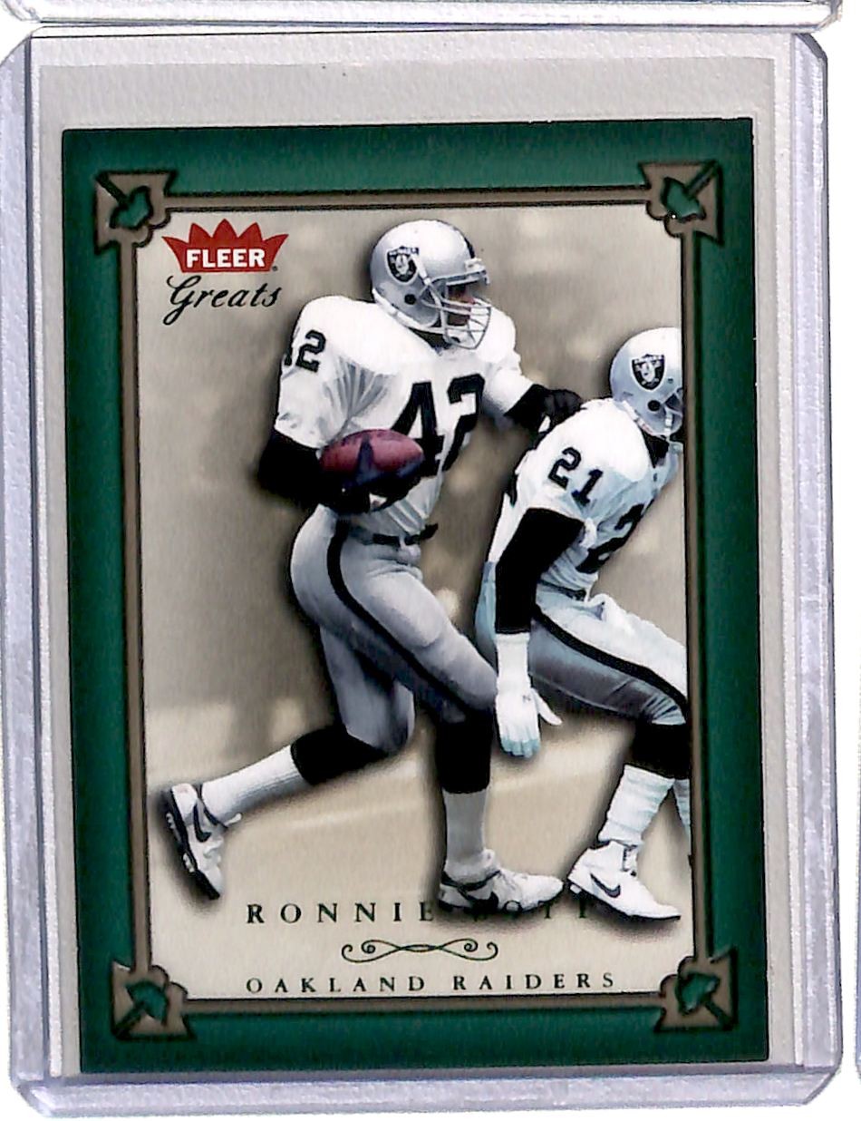 2004 Fleer Greats of the Game Green Ronnie Lott 116/500 Oakland Raiders #33