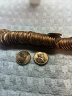 Uncirculated 1950-D Wheat Penney Roll Nice Red Color On Every Coin