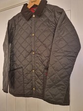 Barbour Liddesdale Boys Black  Insulated Quilted Jacket 2XL New With Tags