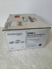 Sterling Store Basic 10-Piece Shelf Bin Caddy Accessory Kit 88028700-0