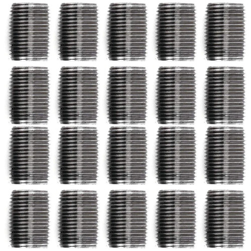 LOT OF (20) 3/4" X Close Nipple BLACK IRON GAS PIPE FITTINGS THREADED PLUMBING