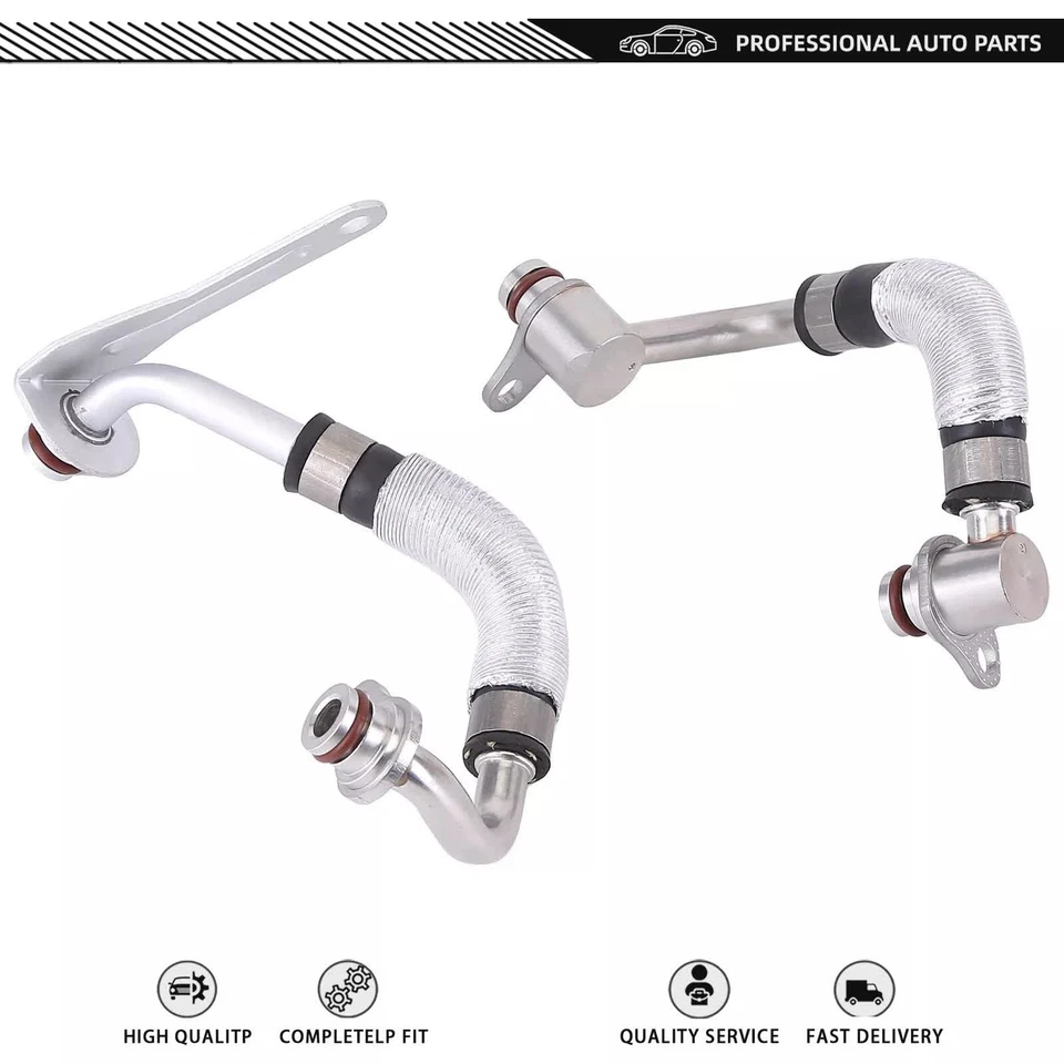 Set of 2pcs Engine Turbocharger Coolant Hose For BMW 220i 320i 328i 420i 428i Foto 4 de 4