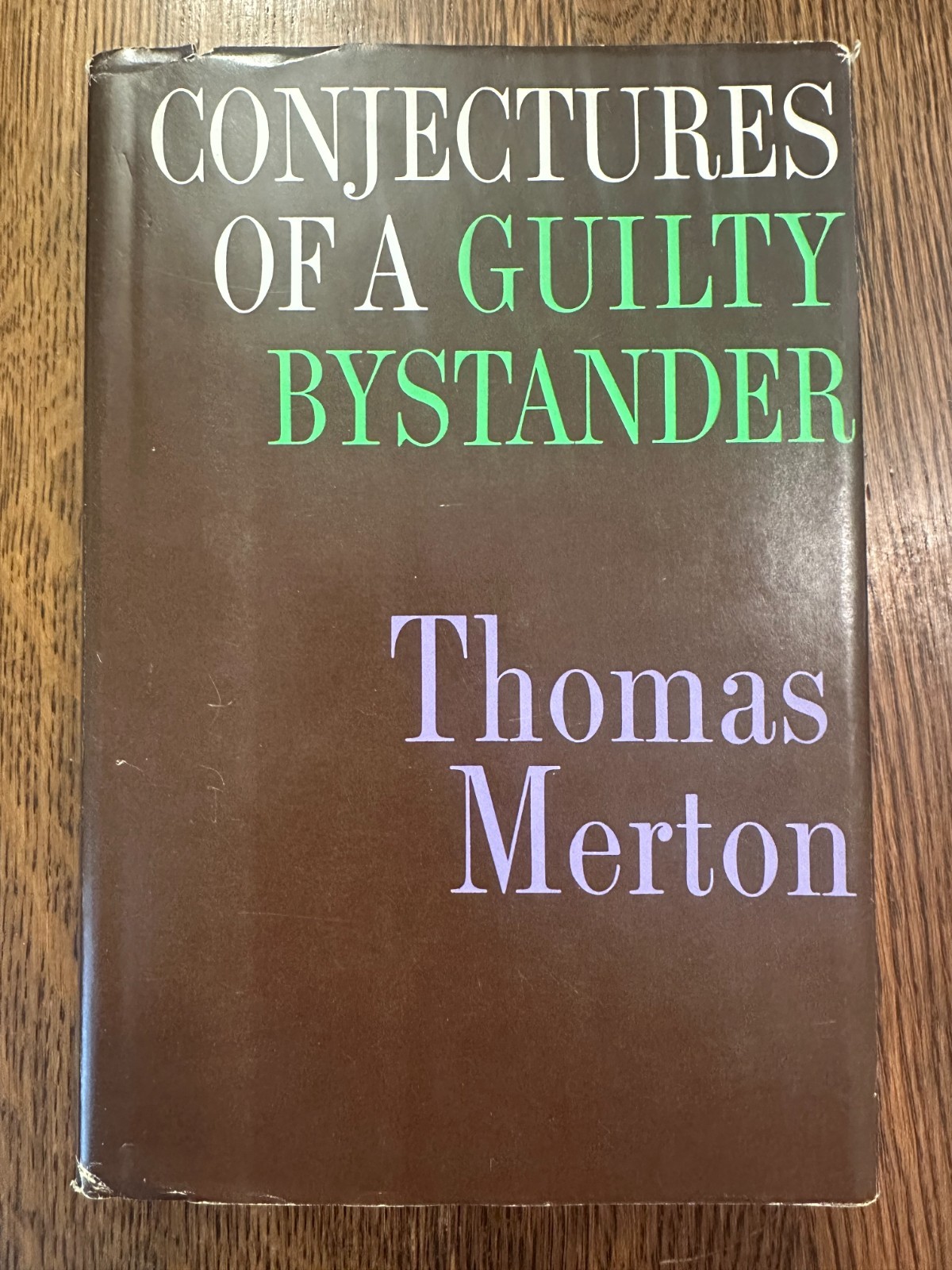 Conjectures of a Guilty Bystander by Thomas Merton 1966 HC/DJ CATHOLIC CHRISTIAN