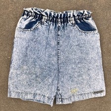 Vintage Jordache high rise acid Wash elastic waist lounge shorts SIZE 12