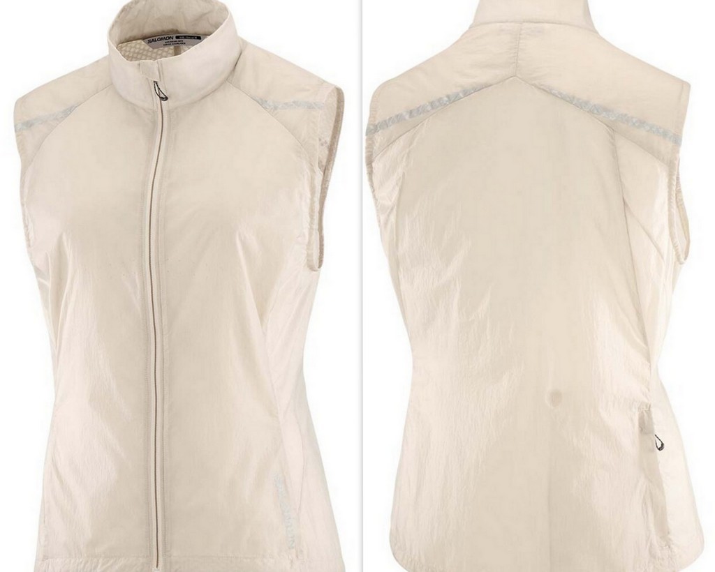 SALOMON $150 Women's M SENSE FLOW Full Zip Lightweight Vest RAINY DAY New
