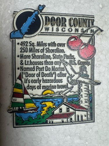 Vintage Door County Wisconsin Kühlschrankmagnet - Bild 2 von 5