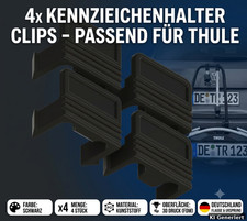 4er Set Kennzeichenhalter passend für Thule Fahrradträger Ersatzteil Nummernschi 4er Set Kennzeichenhalter passend für Thule Fahrradträger Ersatzteil Nummernschi