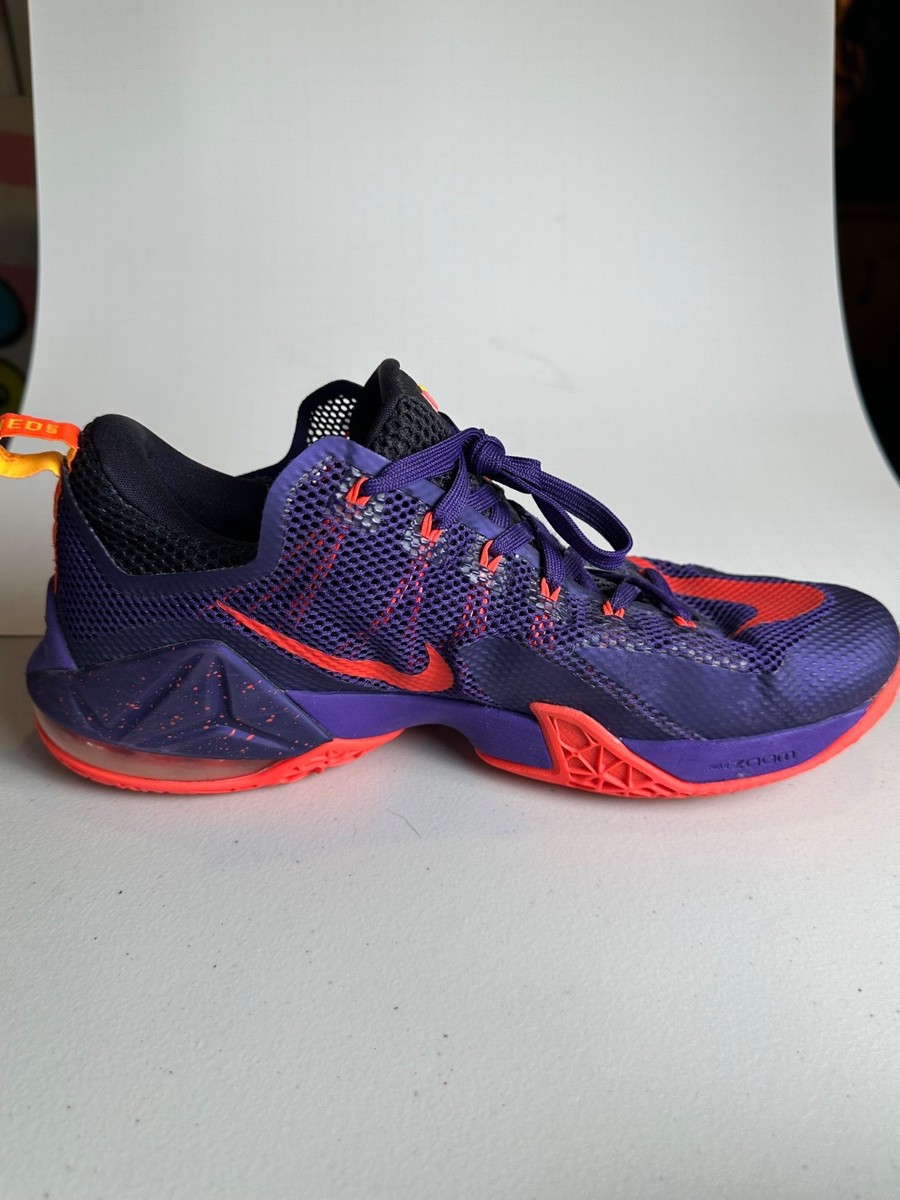 Nike Men’s Lebron James 12 XII Low Court Purple Mesh Basketball Sneakers Shoes 8 Nike Lebron James 12 XII Low Court Purple Basketball Men main image 4