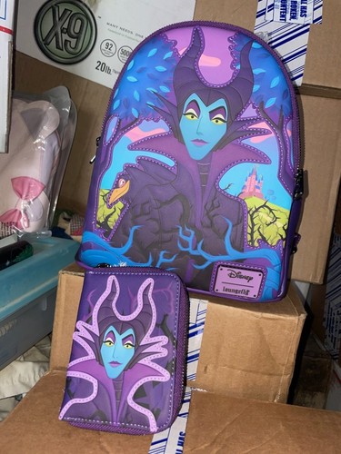 BNWT Loungefly Disney Sleeping Beauty Maleficent Mini Backpack ...