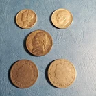 5 Coin Mixed Lot , Mercury, Roosevelt 90% Silver . Silver War Nickle, 2 Barber