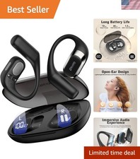 Wireless Open Ear Headphones with Ergonomic Ear Hooks  Touch Control