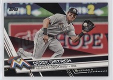 2017 Topps Black 37/66 Derek Dietrich #424 a2f