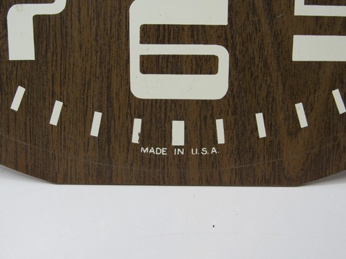 Reloj de colección WestClox madera grano pared escuela casa MCM #P16 - Imagen 4 de 8