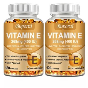 Vitamine E 240pcs - Anti-âge, soutient la peau, le coeur et la santé cardiovasculaire