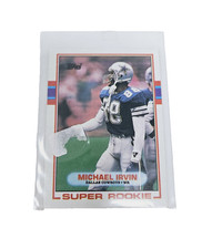  MICHAEL IRVIN 1989 Topps Football Rookie RC Card DALLAS COWBOYS #383 Ungraded. rookie card picture