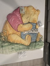 Vtg NEW CLASSIC WINNIE THE POOH 3D 1999 Hanging Nursery Wall Decor Quilted