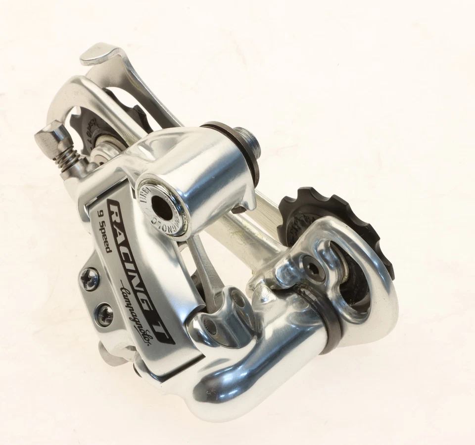 Desviador trasero triple Campagnolo Racing 9 velocidades RD01-RA209 jaula larga nuevo de lote nuevo Foto 3 de 4