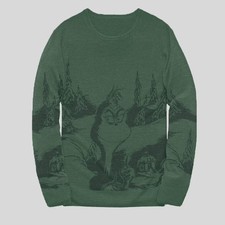 Men's Dr. Seuss The Grinch Scenic Sweater - Forest Green L