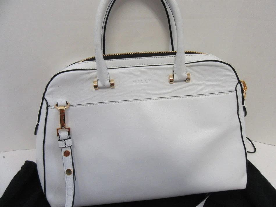 MILLY WHITE LEATHER 2 IN 1 SATCHEL HANDBAG - Image 2 of 4