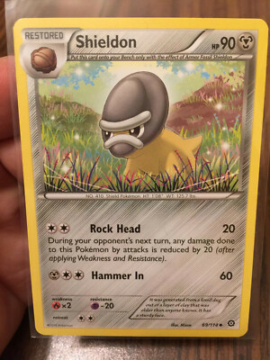 restored pokemon cards SHIELDON 2016 RESTORED POKEMON CARD XY - STEAM SIEGE #69/114 - CHARIZARD EX  BOX!