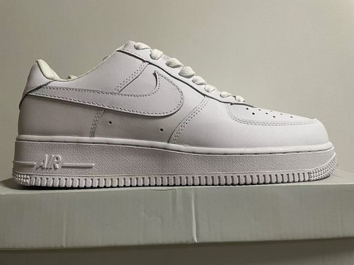 ZAPATILLAS DEPORTIVAS INFORMALES DE CUERO PARA HOMBRES Y MUJERES AF1 CAMINAR CORRER DEPORTES GIMNASIO ZAPATOS - Imagen 22 de 49