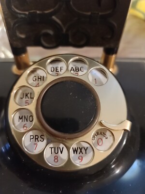 Vintage Deco-Tel Rotary Telephone Model DAG 1330 B American
