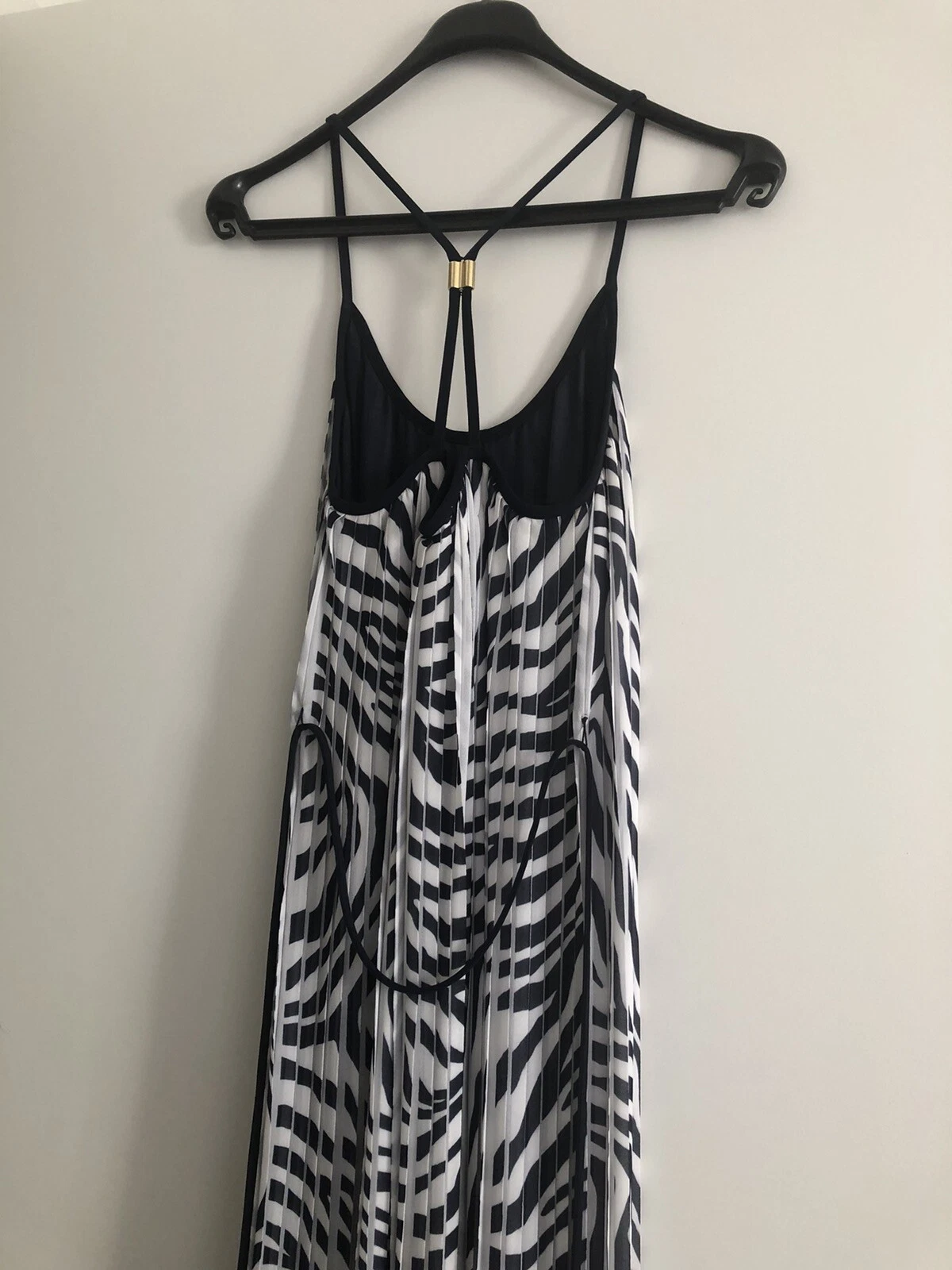 Abito lungo plissettato Michael Kors taglia 0 (UK 6 10)