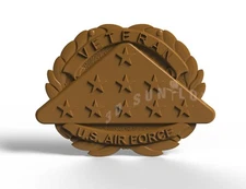 USA Air Forse 3d stl model for cnc router stl files Printing