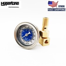 Fuel Pressure Gauge Meter Liquid Filled 0-100psi For Vms Honda Acura Mitsubishi