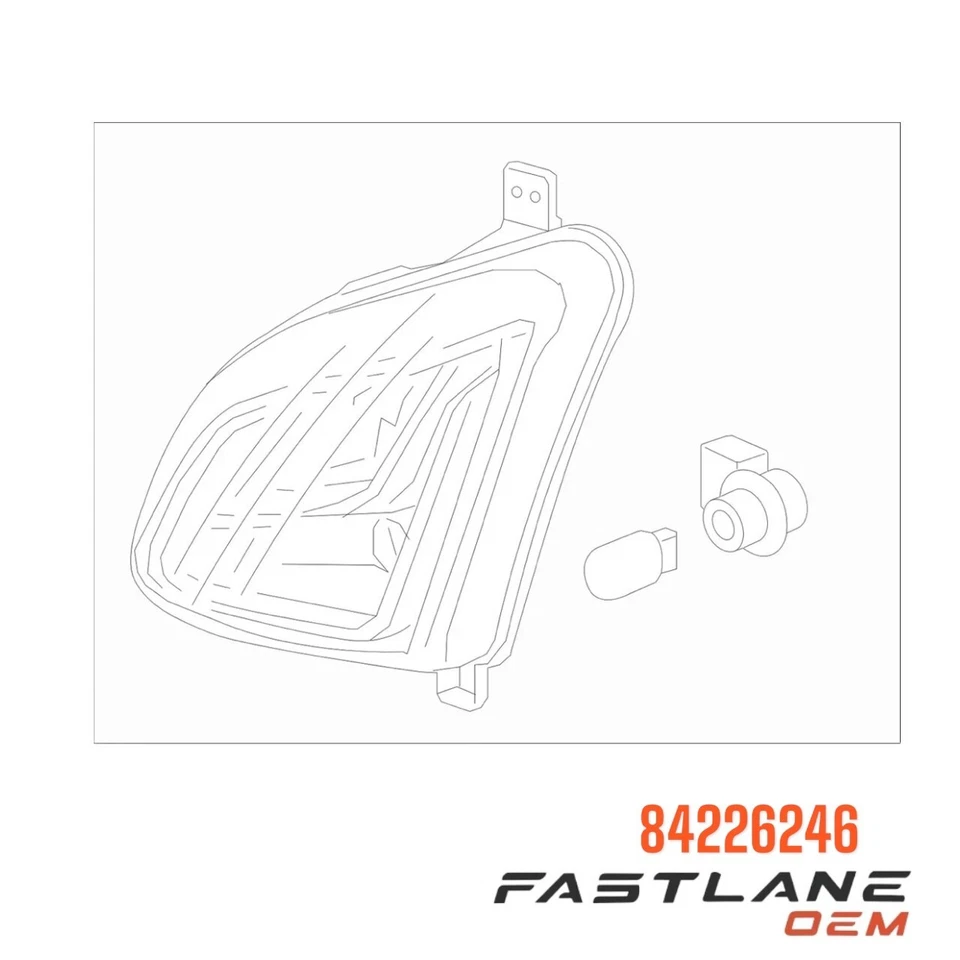 Chevrolet Equinox 2018-2021 conjunto de lámpara de señal delantera derecha nuevo OEM 84226246 Foto 4 de 4