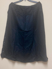 Eileen Fisher Tencel Linen Midi Skirt  Sz L  NWT