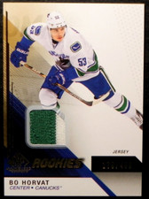 2014-15 14/15 SP Game Used ROOKIES Jersey #101 Bo Horvat Vancouver Canucks / 499