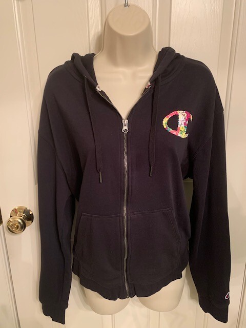 トップス CHAMPIONJOURNALSTANDARDHOLIDAYZIPHOODIE Champion Athleticwear Cotton Blend Full Zip Hoodie with Floral
