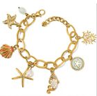 Gold-Multi Msrp $120 New Brighton Paradise Cove Charm Bracelet