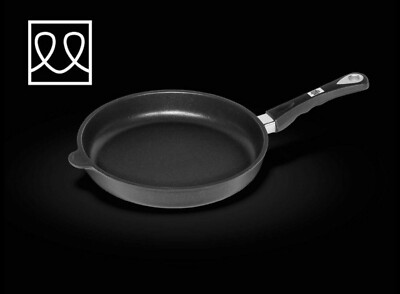 AMT I-528 28cm Bratpfanne Schwarz Induktion Stiel Pfanne Gastroguss
