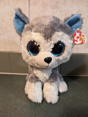 Ty Baby Beanie Boos Slush The Husky Dog Plush Toy Stuffed Animal