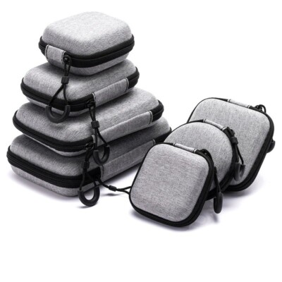 Portable Shockproof Headphone Case Earphone Bag Headset Storage Bag Earbud Pouch