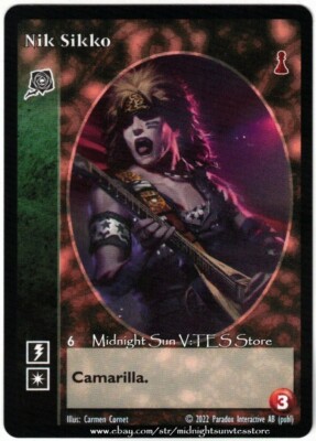 Nik Sikko Toreador New Blood V:TES VTES Vampire CCG